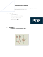 POLARIZACION DEL TRANSISTOR Limpio