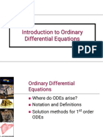 Introduction to Ordinary Differential Equations (ODEs