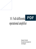 Full-differential operational amplifier circuit design and common-mode input range