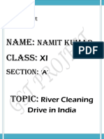 GST Project XI Student River Cleaning Report