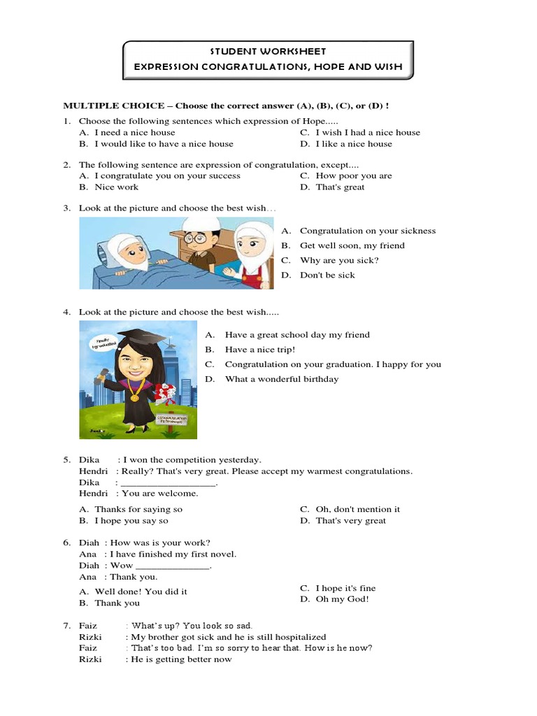 Contoh Soal Bahasa Inggris  Kelas 9 Congratulation Contoh 