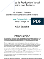 Conducta Verbal en TGD - Presentacion PDF