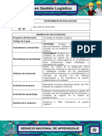 IE Evidencia 5 Taller Indicadores de Gestion Logistica