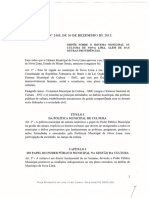 2405 de 30 de Dezembro de 2013 Dispõe Sobre o Sistema Municipal de Cultura de Nova Lima Além de Das Outras Providências.
