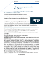 DON Wytyczne ESC Dotyczace Rozpoznawania I Leczenia Omdlen (2018) PDF