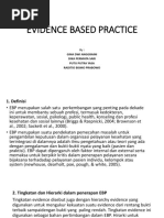 Evidence Based Practice