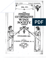 The International Exhibition Co-Operative Wine Society 1914 Bordeaux and Burgundy