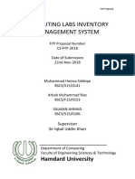 Computing Labs Inventory Management System: Hamdard University
