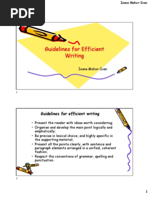 Writing Guidelines