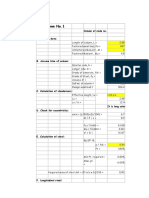 Column at Node No. A. General Data