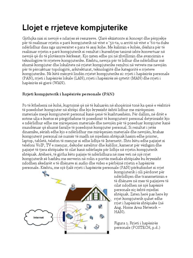Llojet e Rrjeteve | PDF