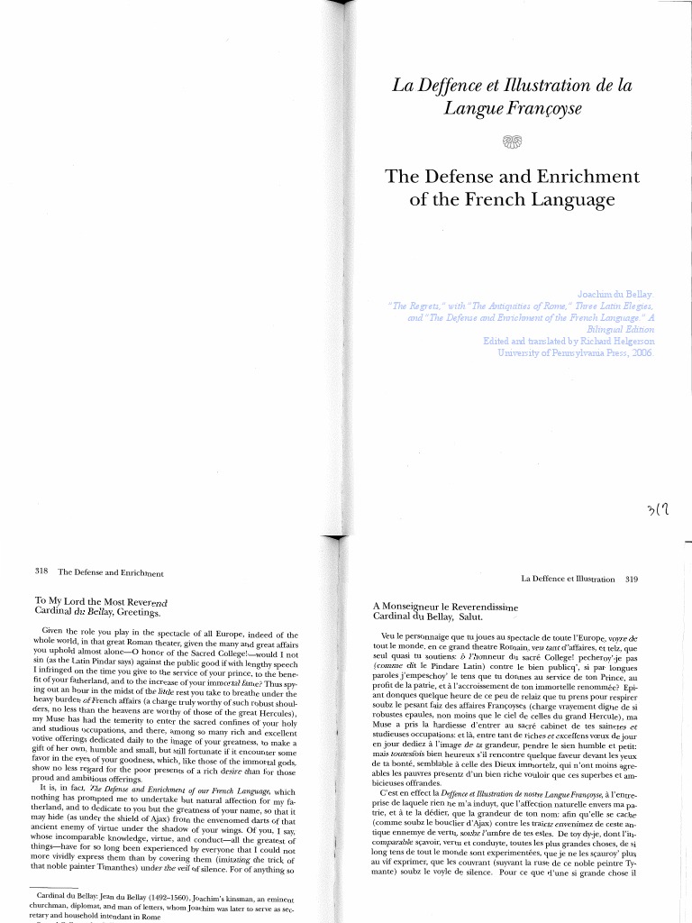 The Defense and Enrichment of The French Language PDF