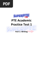 PTE Writing Mock Test 1