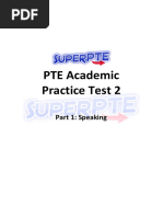 PTE Speaking Mock Test 2 PDF