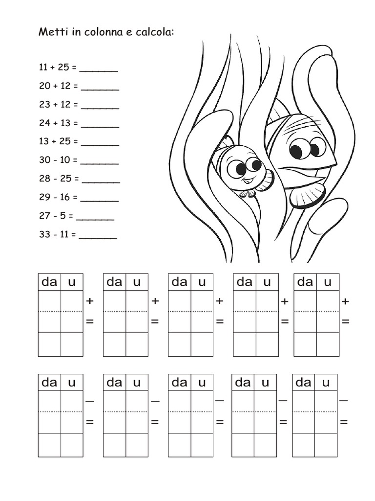 Addizionali e Sottrazioni | PDF, image size:768x1024