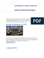 O Banco Central Europeu é o Banco Central Da Fonte
