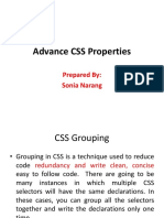 Advance CSS Properties: Prepared By: Sonia Narang
