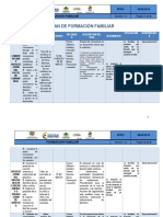 Cronograma de Formacion A Las Familias
