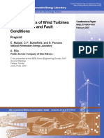 Characteristics of Wind Turbines Under Normal and Fault Conditions