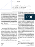 2000 Preparation of Eu-Doped Y2O3 Luminescent Nanoparticles in Noionic Reverse Microemulsions