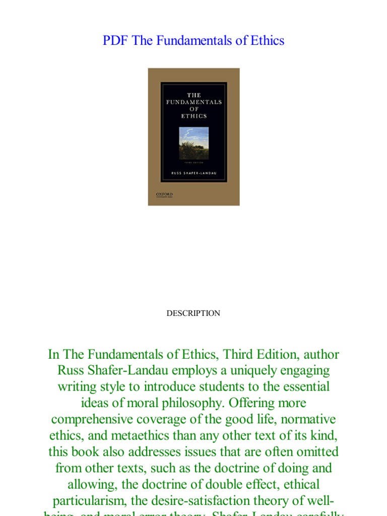 Thefundamentalsofethics Russshafer Landau 180731051702 PDF