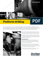 Platform Drilling: Experienced Crews