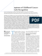 Signs and Symptoms of Childhood Cancer: A Guide For Early Recognition