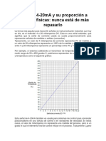 La relación 4-20mA y variables físicas