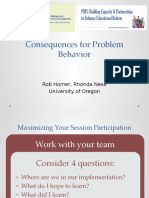 Consequences For Problem Behavior: Rob Horner, Rhonda Nese University of Oregon