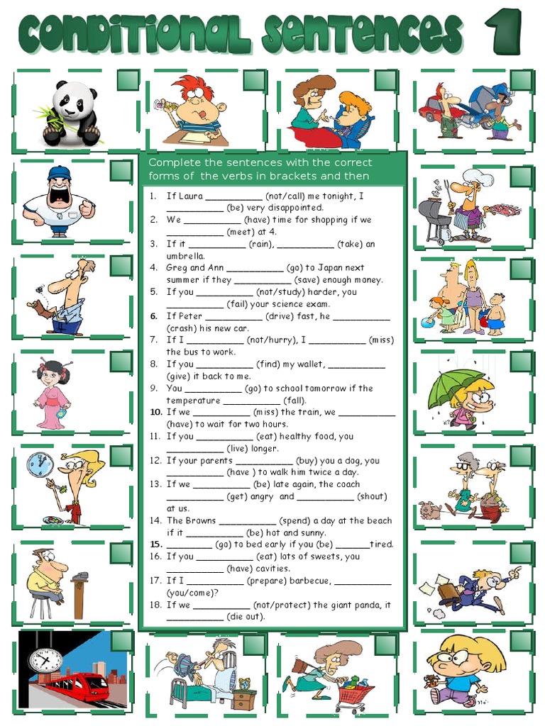 Complete Conditional Sentences Exercise | PDF | Syntax