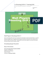 Sportsmomsurvivalguide.com-Soccer Wall Players Shooting Drill 1 Training Drill