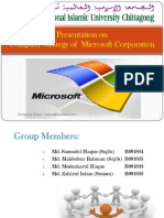 Presentation On Company Strategy of Microsoft Corporation