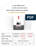 EL-ML Series Solar Charge Controller Manual