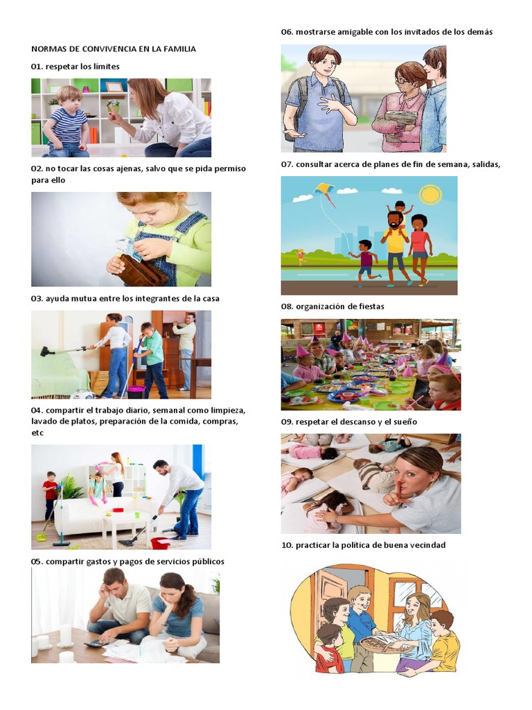 Normas de Convivencia en La Familia | PDF