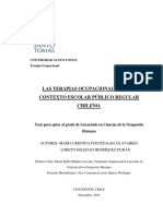 Terapias ocupacionales en educación chilena