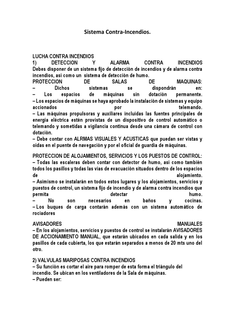 Sistemas Contra Incendios en Barcos | PDF | Bomba | Transporte