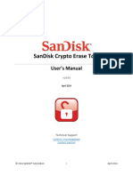 Sandisk Crypto Erase Tool: User'S Manual