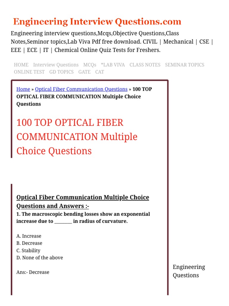 Optical fibre problem statement picture