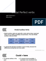 Modal Perfect Verbs: Inglés Profesional 2 Marco Meza