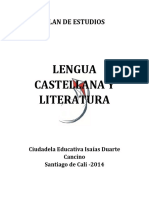Plan de Estudios de Lengua Castellana PDF