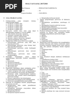 Soal Uas Pengantar Pariwisata