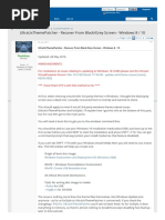 RECOVER de USUARIO Ultrauxthemepatcher Recover From Black Grey Screen