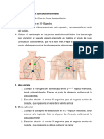 Procedimientos para Una Auscultación Cardiaca