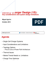 Battery Charger Design (1S) :: Key Considerations and System Design Limitations