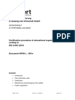 WP04 L - D01e 1 Certification Procedure ISO21001