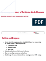 Optimizing Efficiency of Switching Mode Chargers: Multi-Cell Battery Charge Management (MBCM)