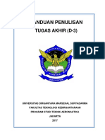 Panduan Penulisan Tugas Akhir D 3 PDF