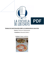 Trabajo de Investigación Sobre La Elaboración de Una Pizza