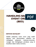 Handling Banquet Evevt Order