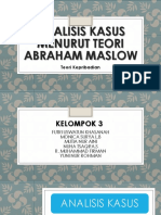 Analisis Kasus Menurut Teori Abraham Maslow-Kelompok 3